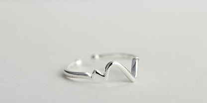 Minimalist Love Wave Ring