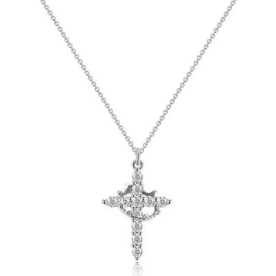 Luxury Diamond Crown Pendant Necklace