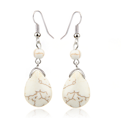 Natural Stone Drop Dangle Earrings