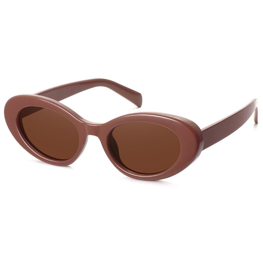 Retro Oval Cat Eye Sunglasses