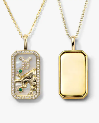 Luxury Zodiac Diamond Pendant Necklace