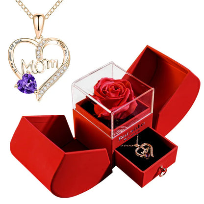 Luxury Rose Necklace Gift Box