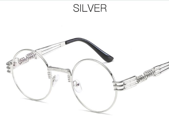 Spring Leg Round Frame Sunglasses