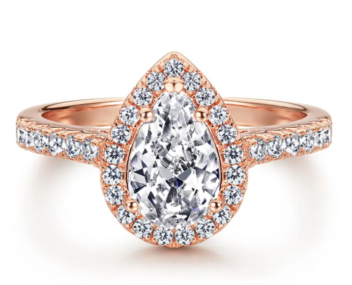 Premium Teardrop Zircon Ring