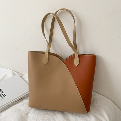 Minimalist Large Capacity Tote Bag – Elegant Women’s Shoulder Handbag