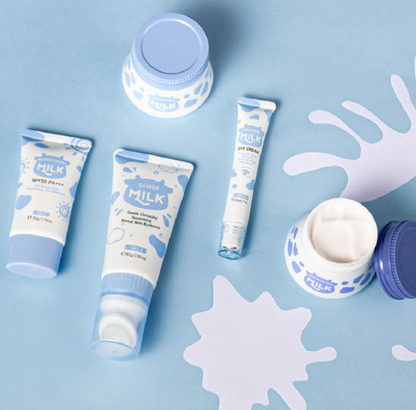 Milk Skin Care 5-Piece Set – Moisturizing Facial Care Kit for Hydrated & Glowing Skin
