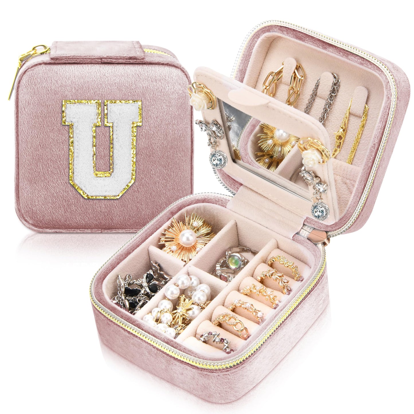 Personalized Travel Jewelry Organizer