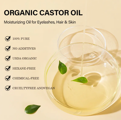Pure Castor Oil – Multi-Purpose Hair & Skin Care Oil for Moisturizing & Nourishing Care