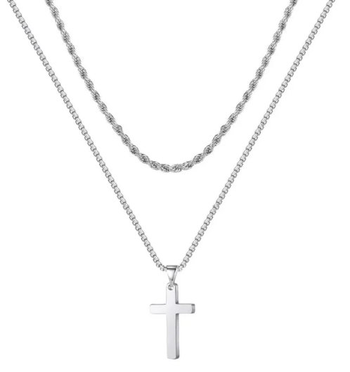 Minimalist Titan Cross Pendant