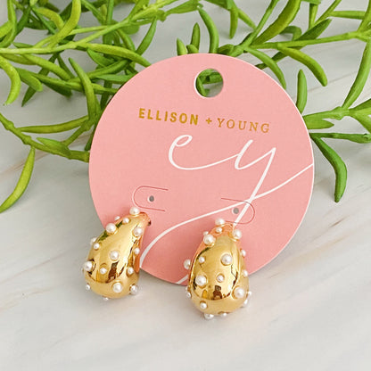 Glam Crystal Teardrop Earrings