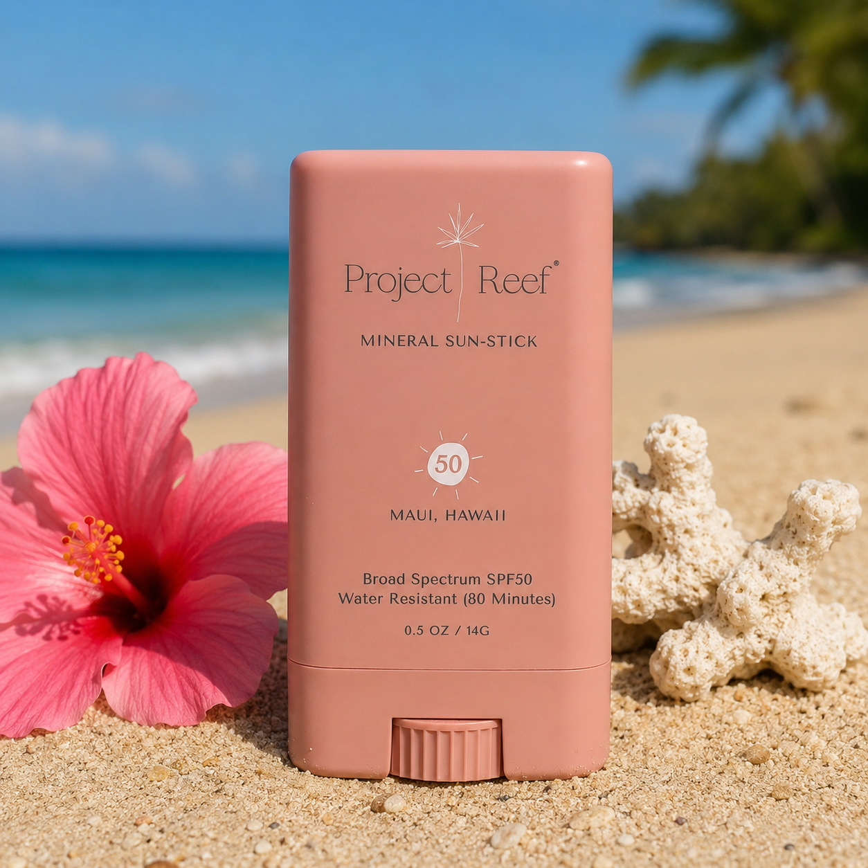 Project Reef SPF 50 Mineral Sunscreen Stick – Reef Safe Vegan Sun Protection