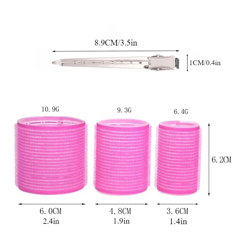 28PCS Self Grip Hair Roller Set – DIY Curlers with Metal Clips