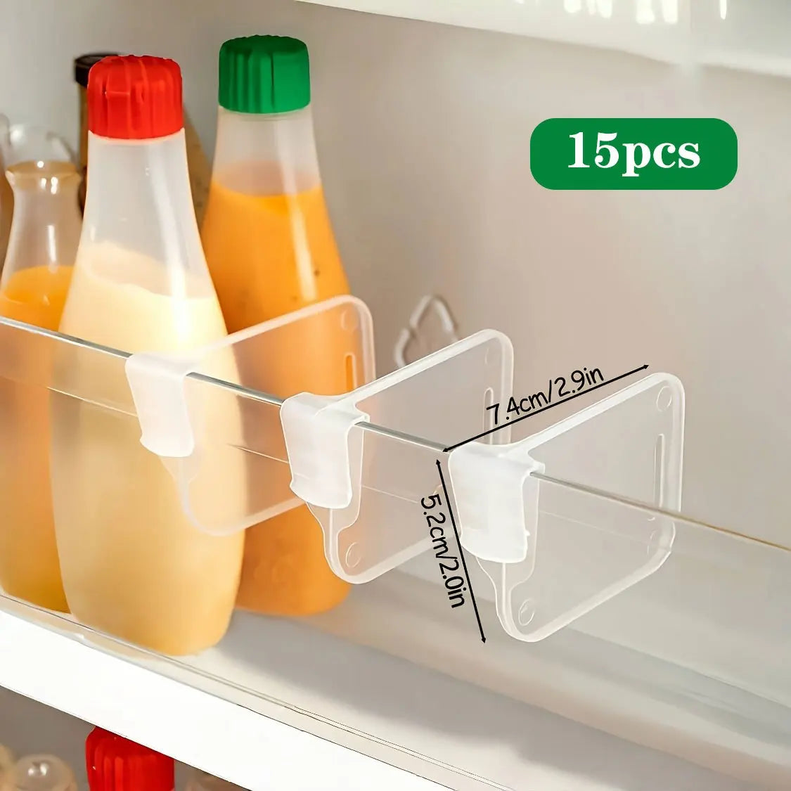 Adjustable Clear Refrigerator Organizer Dividers – Space Saving Fridge Storage