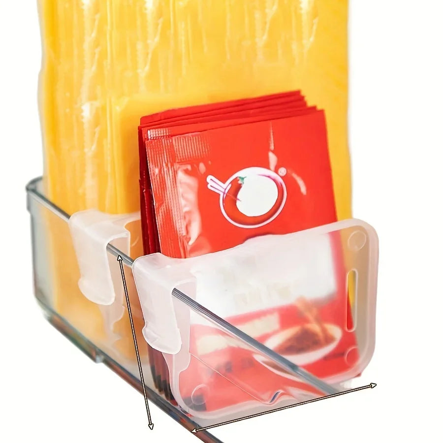 Adjustable Clear Refrigerator Organizer Dividers – Space Saving Fridge Storage