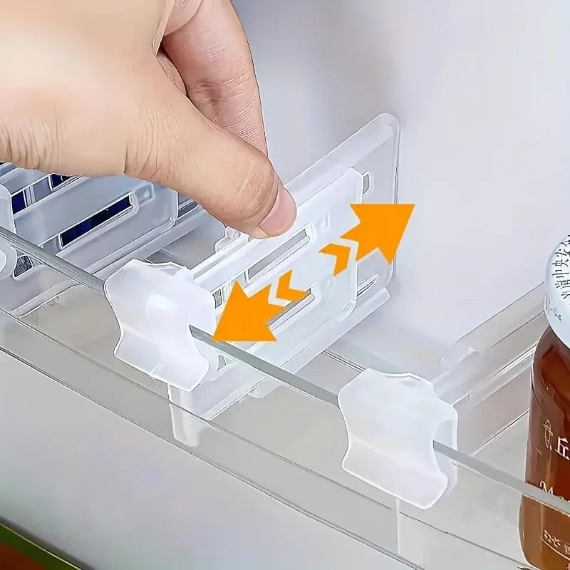 Adjustable Refrigerator Divider Organizer – Expandable Fridge Storage Separator Set