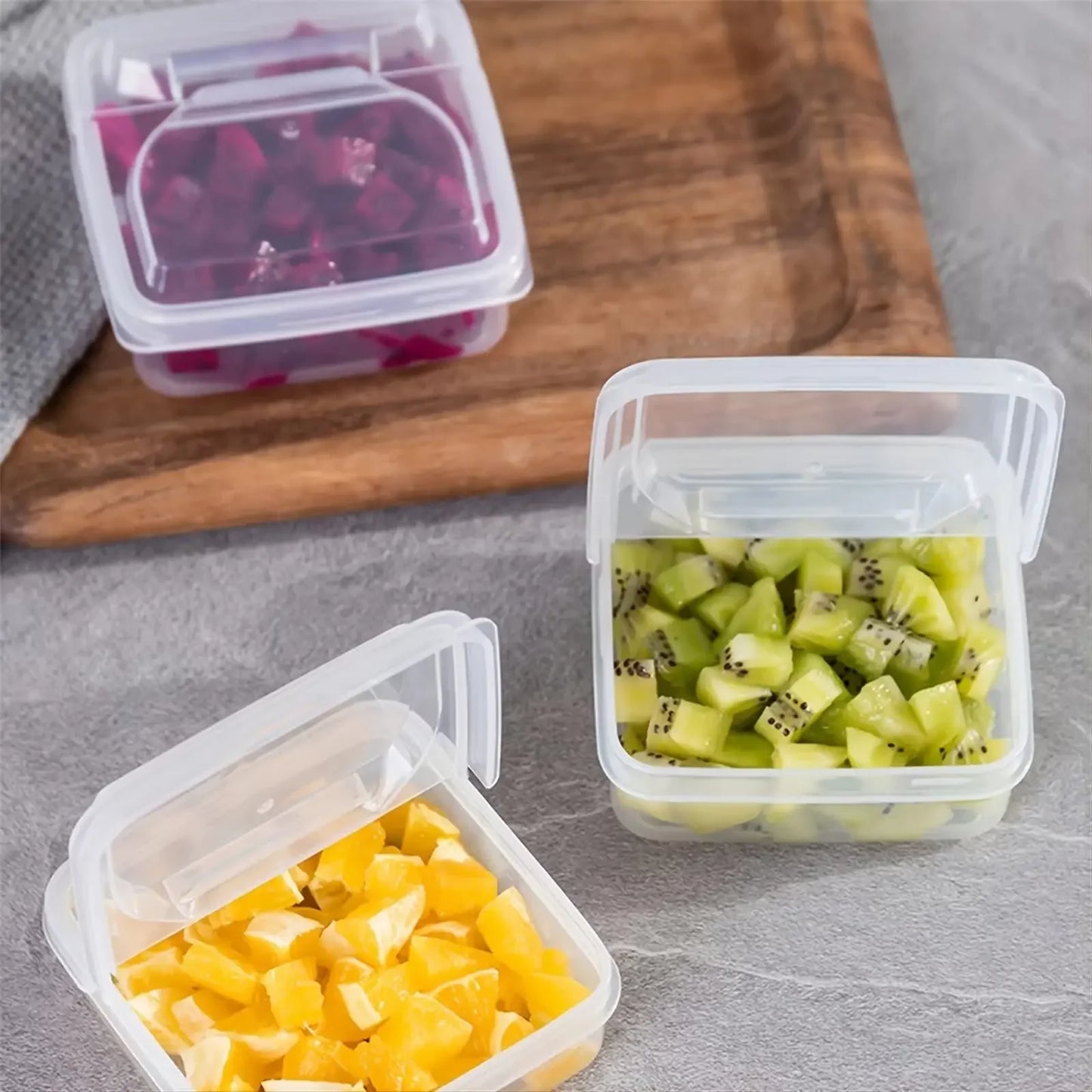 Clear Cheese Storage Container – Fridge Food Keeper Box with Lid