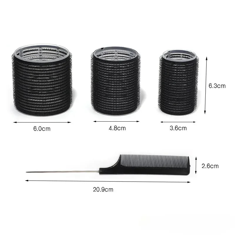 28PCS Self Grip Hair Roller Set – DIY Curlers with Metal Clips