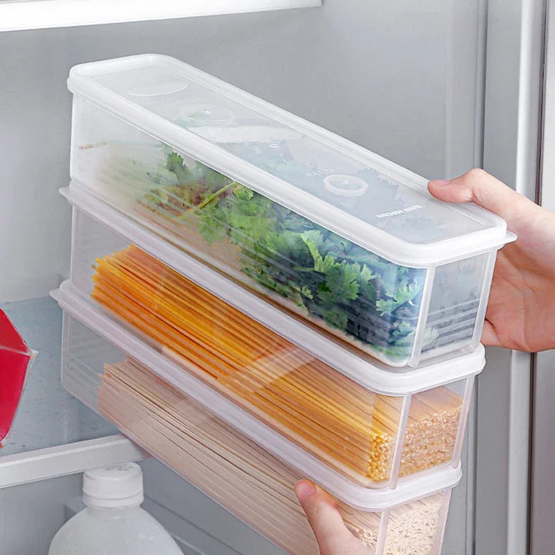 Clear Fresh Food Storage Containers – Refrigerator Organizer Box Set