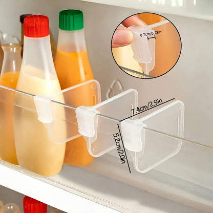 Adjustable Clear Refrigerator Organizer Dividers – Space Saving Fridge Storage