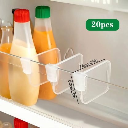 Adjustable Clear Refrigerator Organizer Dividers – Space Saving Fridge Storage