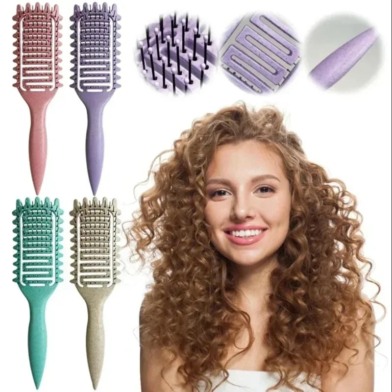 Curl Defining Detangling Brush – Styling Comb for Curly & Wet Hair