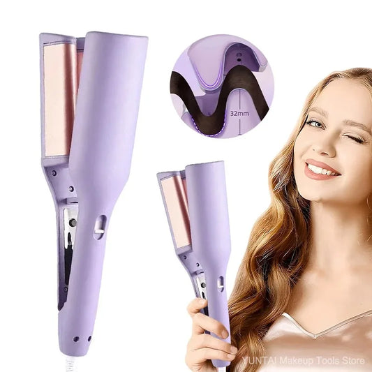 32MM Deep Wave Hair Curler – Fast Heating Ceramic Curling Iron