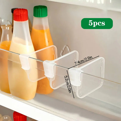 Adjustable Clear Refrigerator Organizer Dividers – Space Saving Fridge Storage
