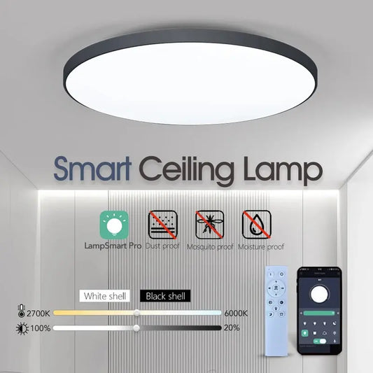 Smart LED Ceiling Light With Remote Control