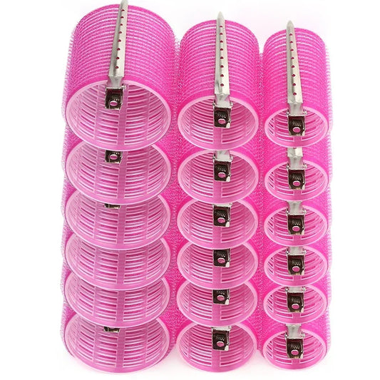 28PCS Self Grip Hair Roller Set – DIY Curlers with Metal Clips