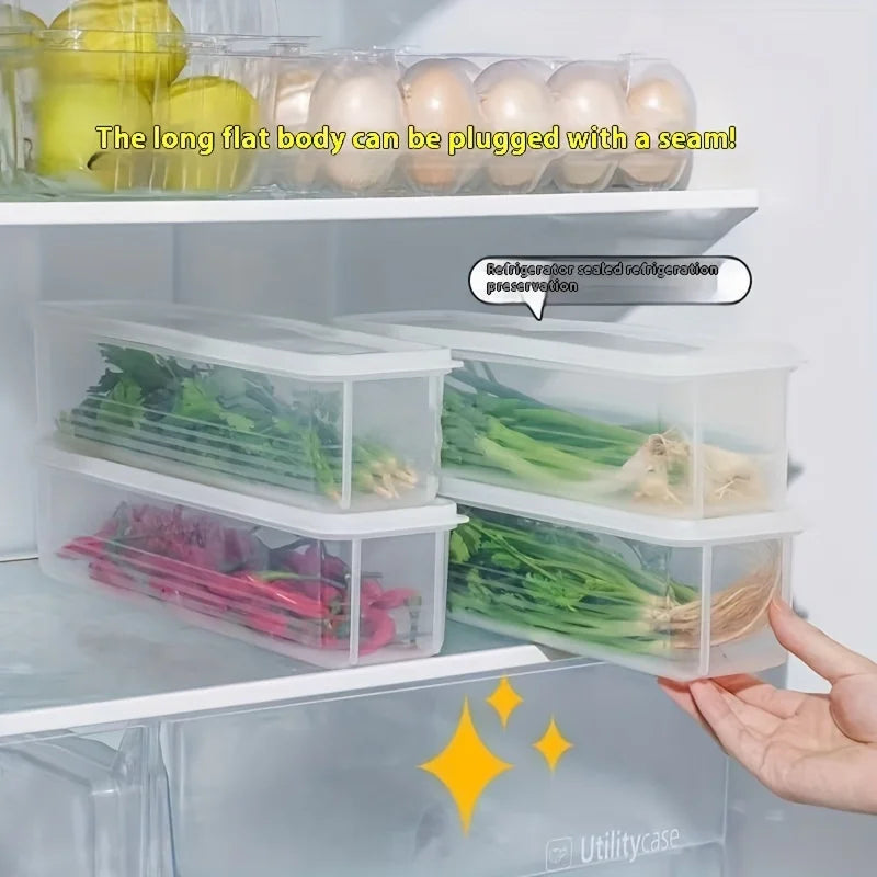 Clear Fresh Food Storage Containers – Refrigerator Organizer Box Set