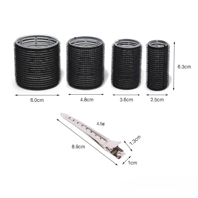 28PCS Self Grip Hair Roller Set – DIY Curlers with Metal Clips