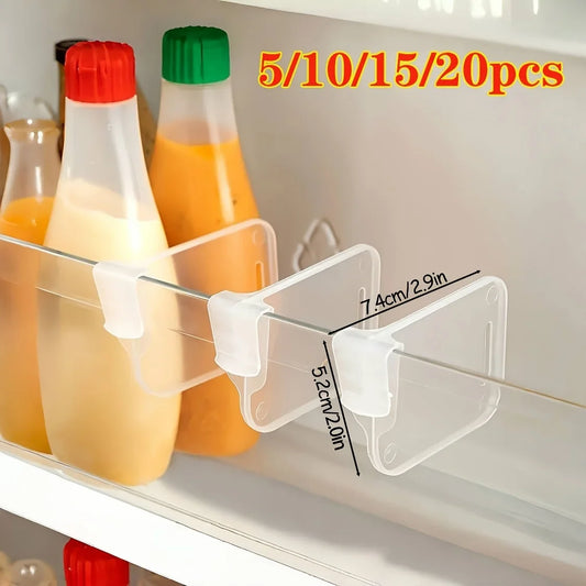Adjustable Clear Refrigerator Organizer Dividers – Space Saving Fridge Storage
