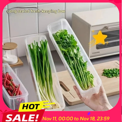 Clear Fresh Food Storage Containers – Refrigerator Organizer Box Set