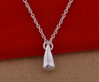 Minimalist Silver Teardrop Jewelry Set