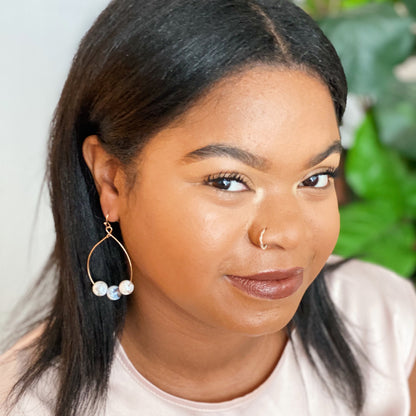 Bohemian Wire Drop Earrings