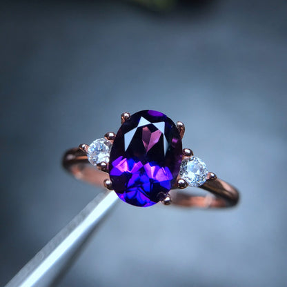 Elegant Purple Gemstone Ring