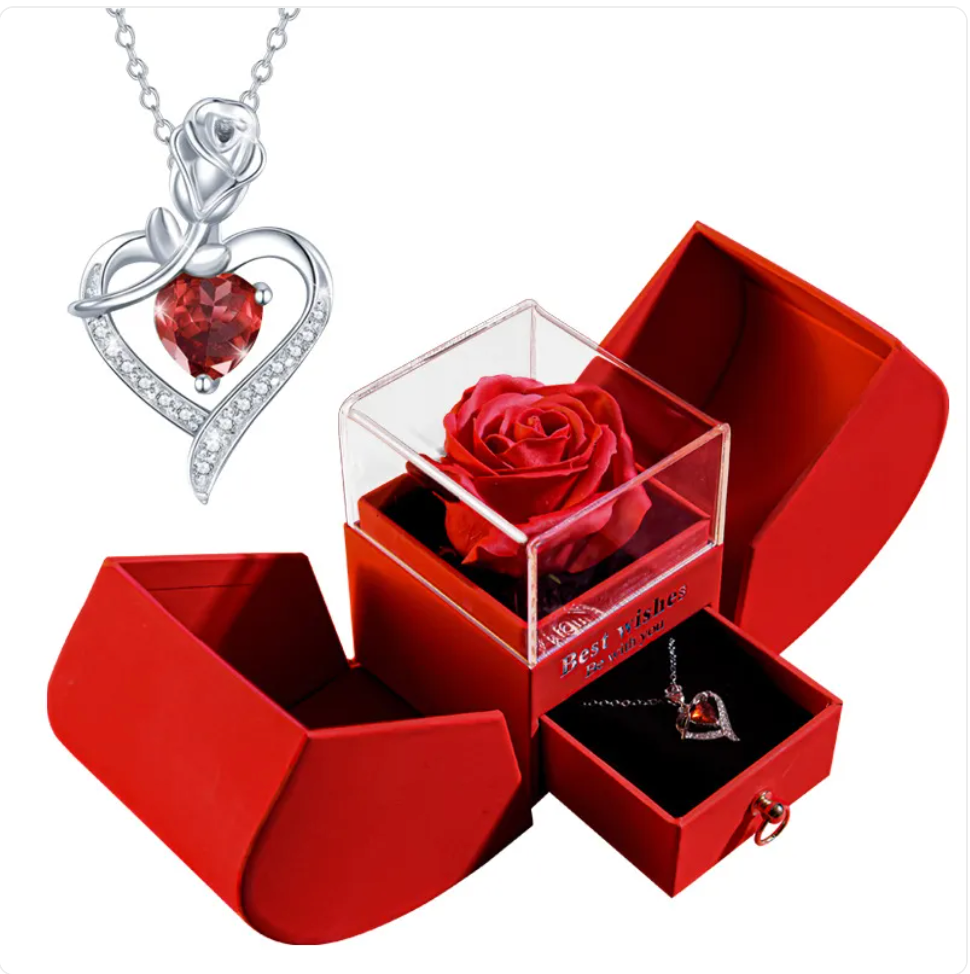 Luxury Rose Necklace Box