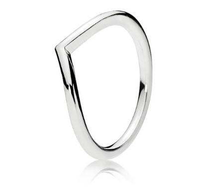 Minimalist Silver Teardrop Ring