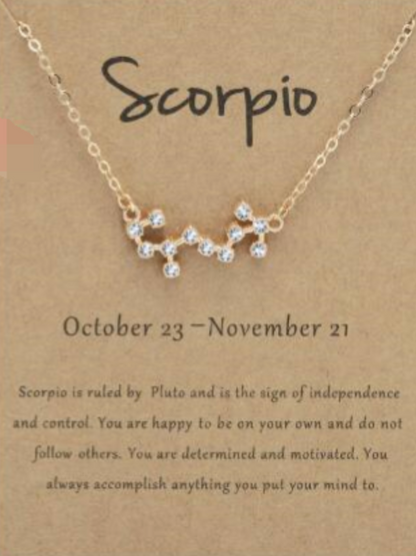 Zodiac Sign Necklace Set – Elegant Astrology Jewelry for Women