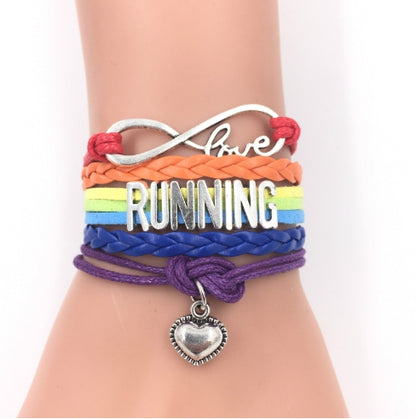 Inspirational Woven Charm Bracelet – Adjustable Friendship & Motivation Bracelet