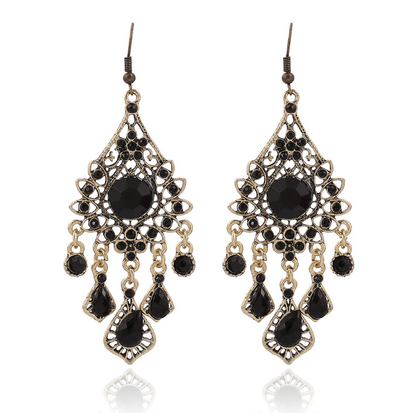 Vintage Boho Tassel Teardrop Earrings
