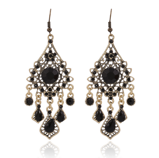 Vintage Boho Tassel Teardrop Earrings