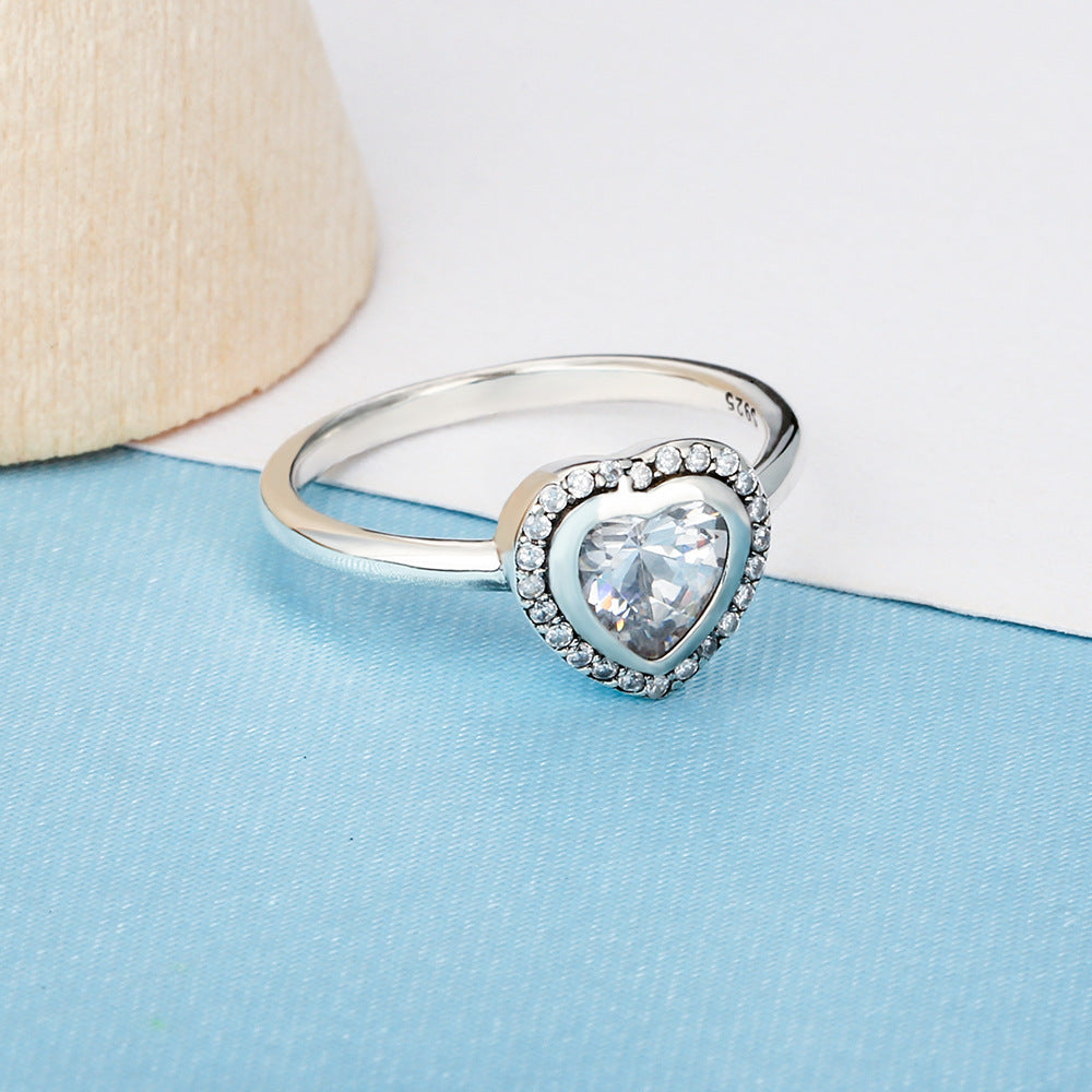 Sterling Silver Love Heart Ring – Minimalist Luxury Gift