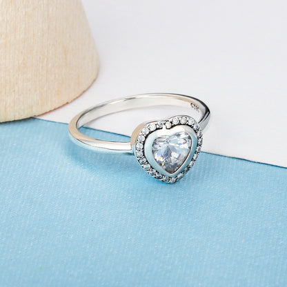 Sterling Silver Love Heart Ring – Minimalist Luxury Gift