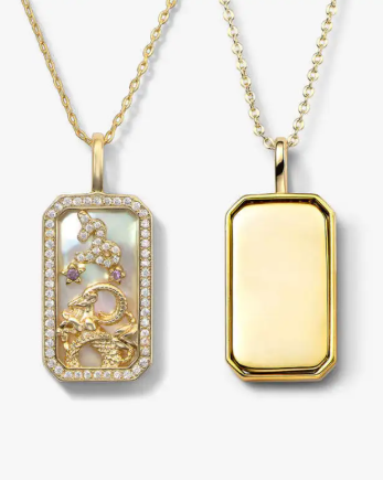Luxury Zodiac Diamond Pendant Necklace