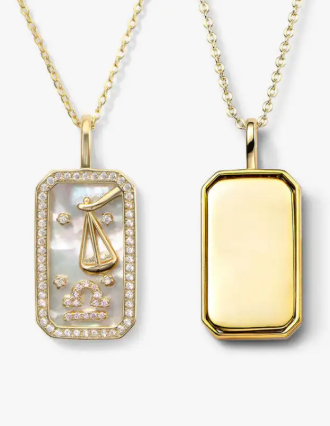 Luxury Zodiac Diamond Pendant Necklace