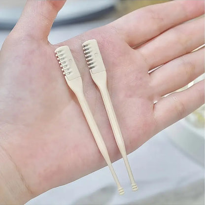2PCS Portable Nose Hair Trimmer Set – 360° Precision Facial Hair Removal Tool for Women
