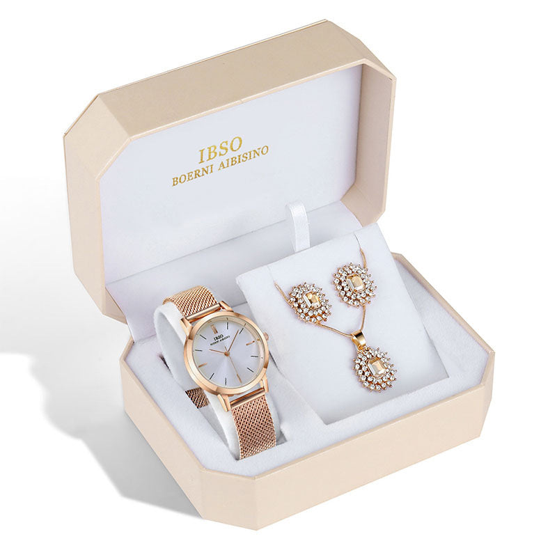 Luxury Women’s Watch & Jewelry Gift Set