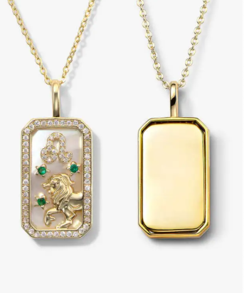 Luxury Zodiac Diamond Pendant Necklace