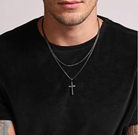 Minimalist Titan Cross Pendant